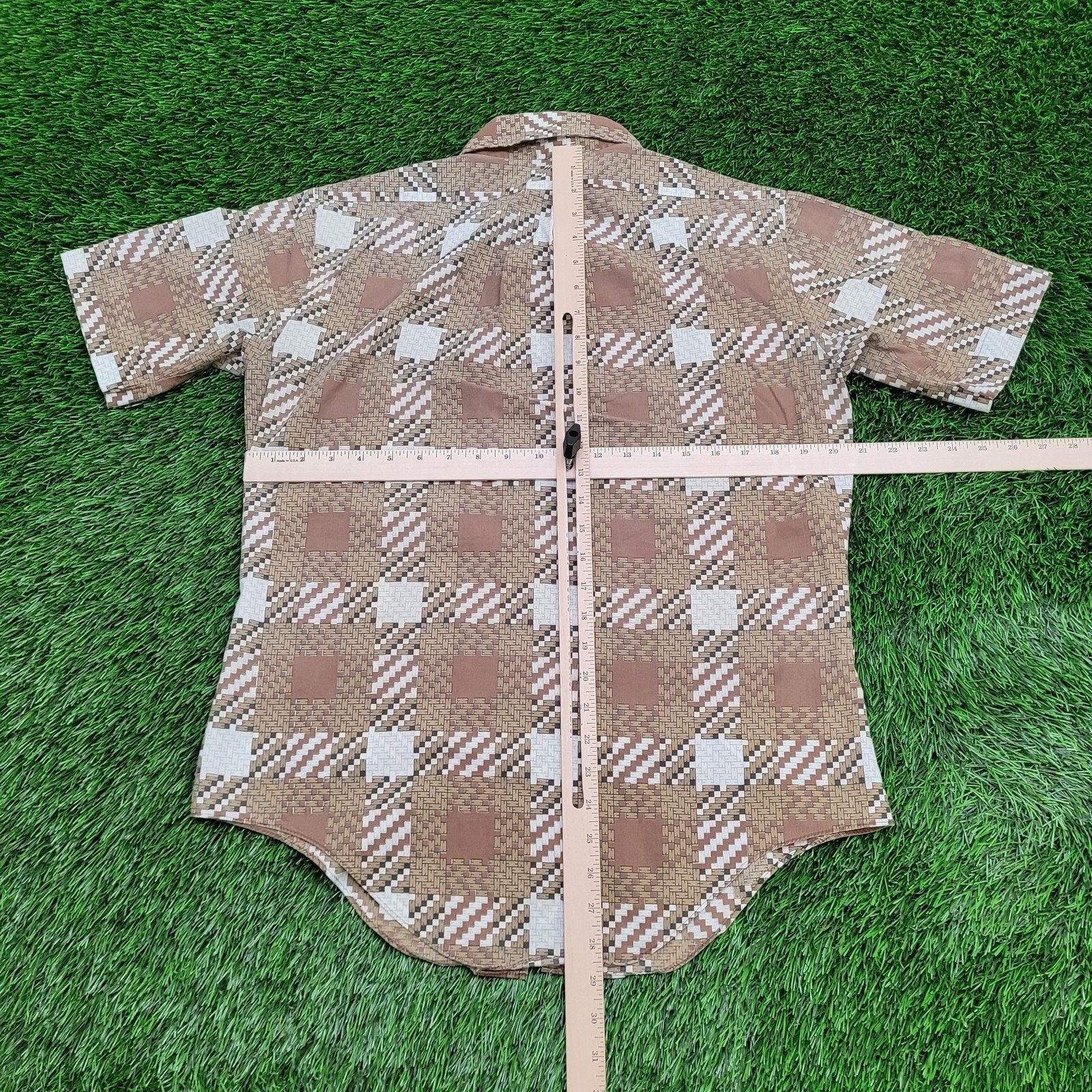 Marlboro Vintage 80s MOD Marlboro Disco Hippie Shirt Medium 21x29 USA Size US M / EU 48-50 / 2 - 3 Thumbnail