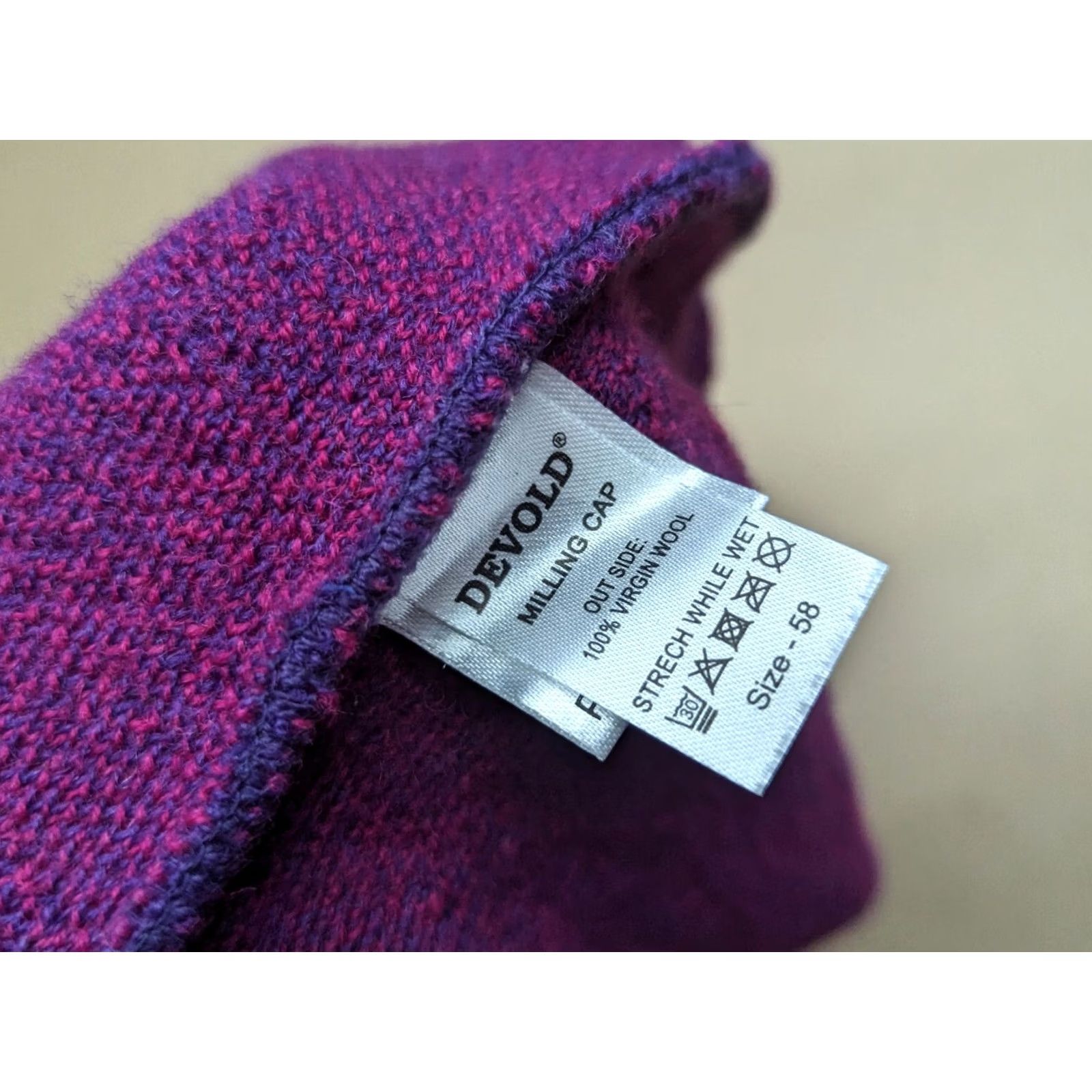 Vintage Devold Purple Beanie Hat Wool Knit 58 Virgin Wool Norway Milling Cap Unisex Adults Mens Womens Girls Boys? Size ONE SIZE - 3 Thumbnail