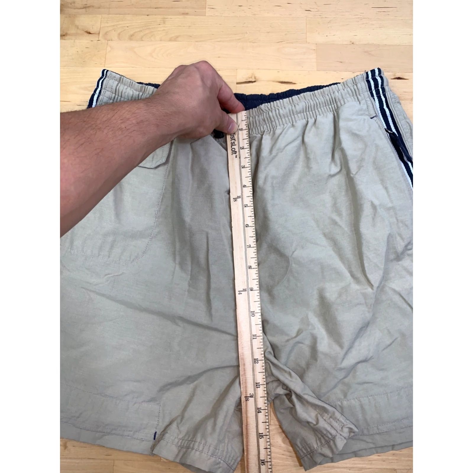 Sideout VINTAGE Sideout Shorts Mens Small beige Casual Pockets 90s Beach Sports Chino Summer Mens Size US 29 - 5 Thumbnail