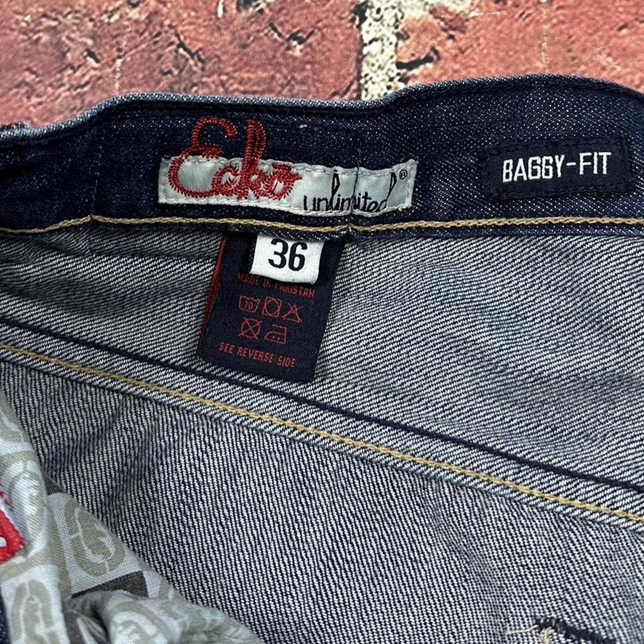 Southpole Vintage Ecko Unltd Denim Shorts Baggy Skater Y2K Wide Leg Size US 36 / EU 52 - 10 Thumbnail