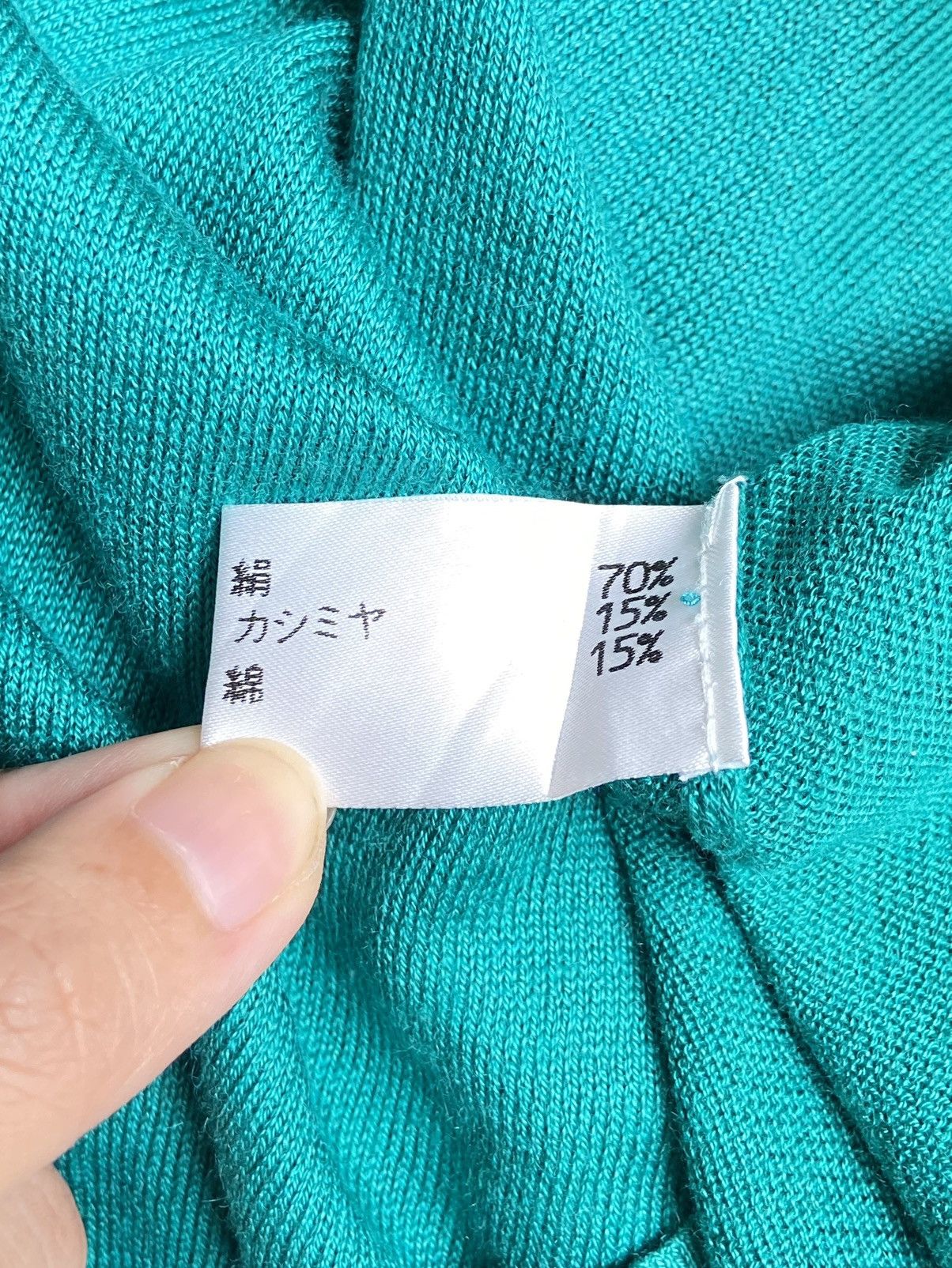 Band Tees × Designer × Japanese Brand BJORK Green Knit Sweater Size US XS / EU 42 / 0 - 13 Thumbnail