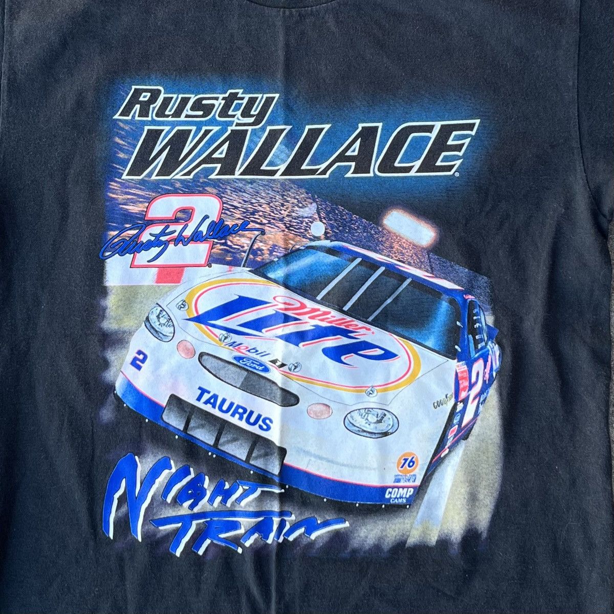 Chase Authentics × Vintage Vintage 90’s Chase Authentics Rusty Wallace Racing Tee Sz L Size US L / EU 52-54 / 3 - 2 Thumbnail
