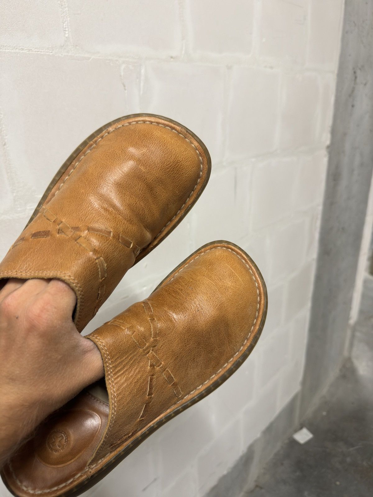 Dr. Martens Dr Martens Brown leather sandals slip on rare avant garde Size US 9 / EU 42 - 10 Thumbnail