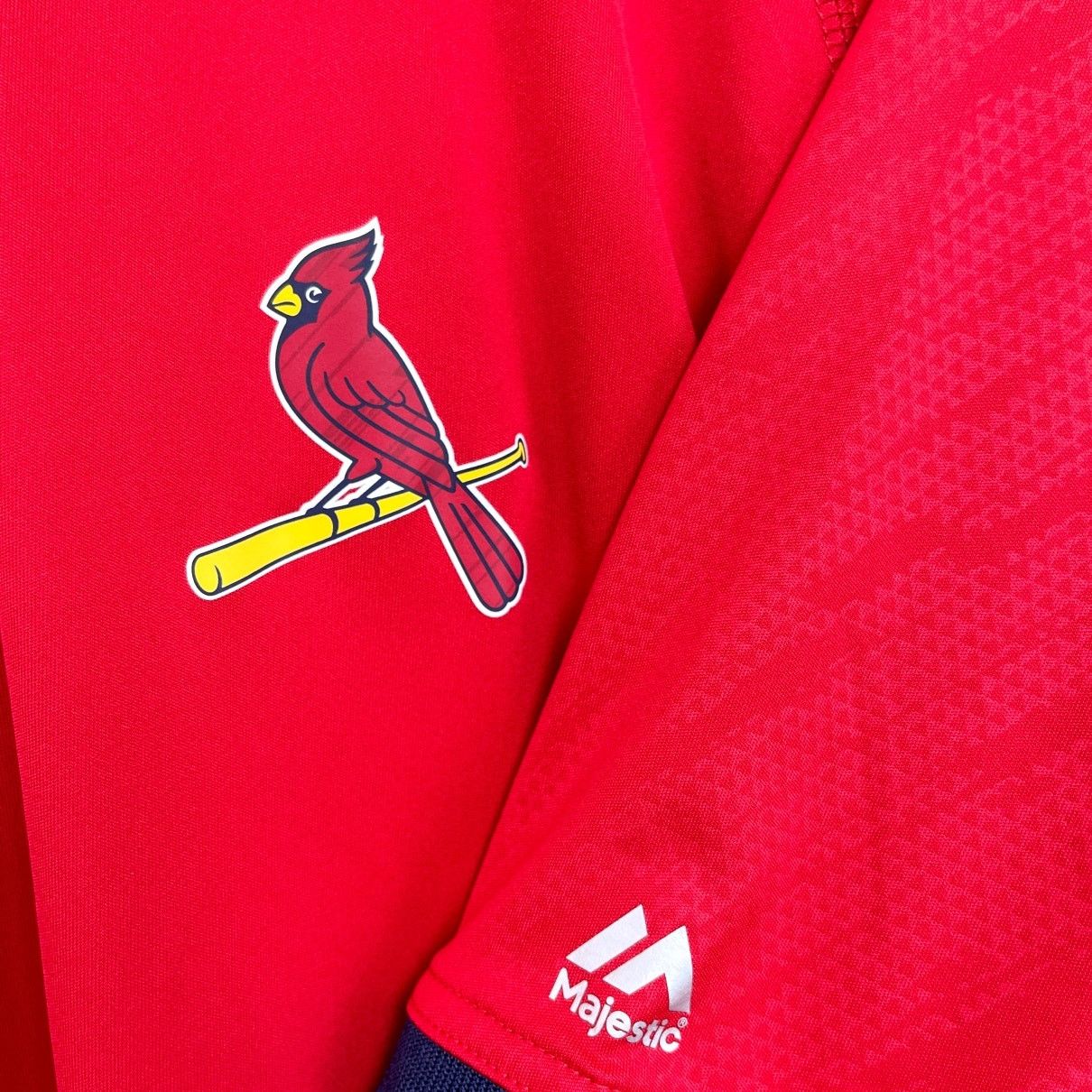 Majestic St Louis Cardinals Polo Shirt Red Majestic MLB Mens XL Size US XL / EU 56 / 4 - 3 Thumbnail