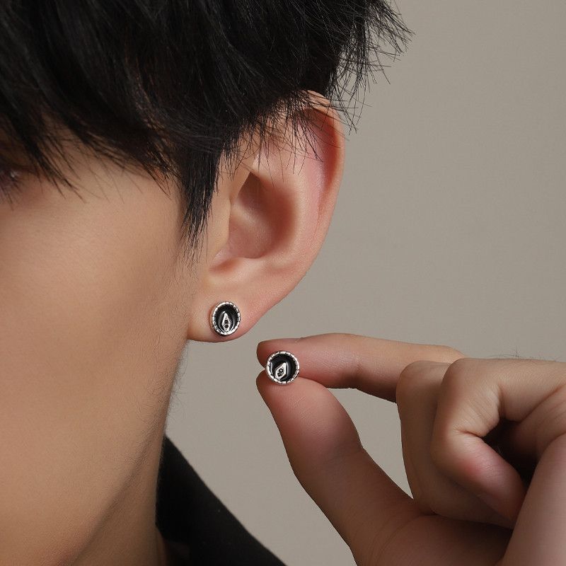 Jewelry One pairs Trend Earrings Gothic Punk Chrome Jewelry Spike Size ONE SIZE - 1 Preview