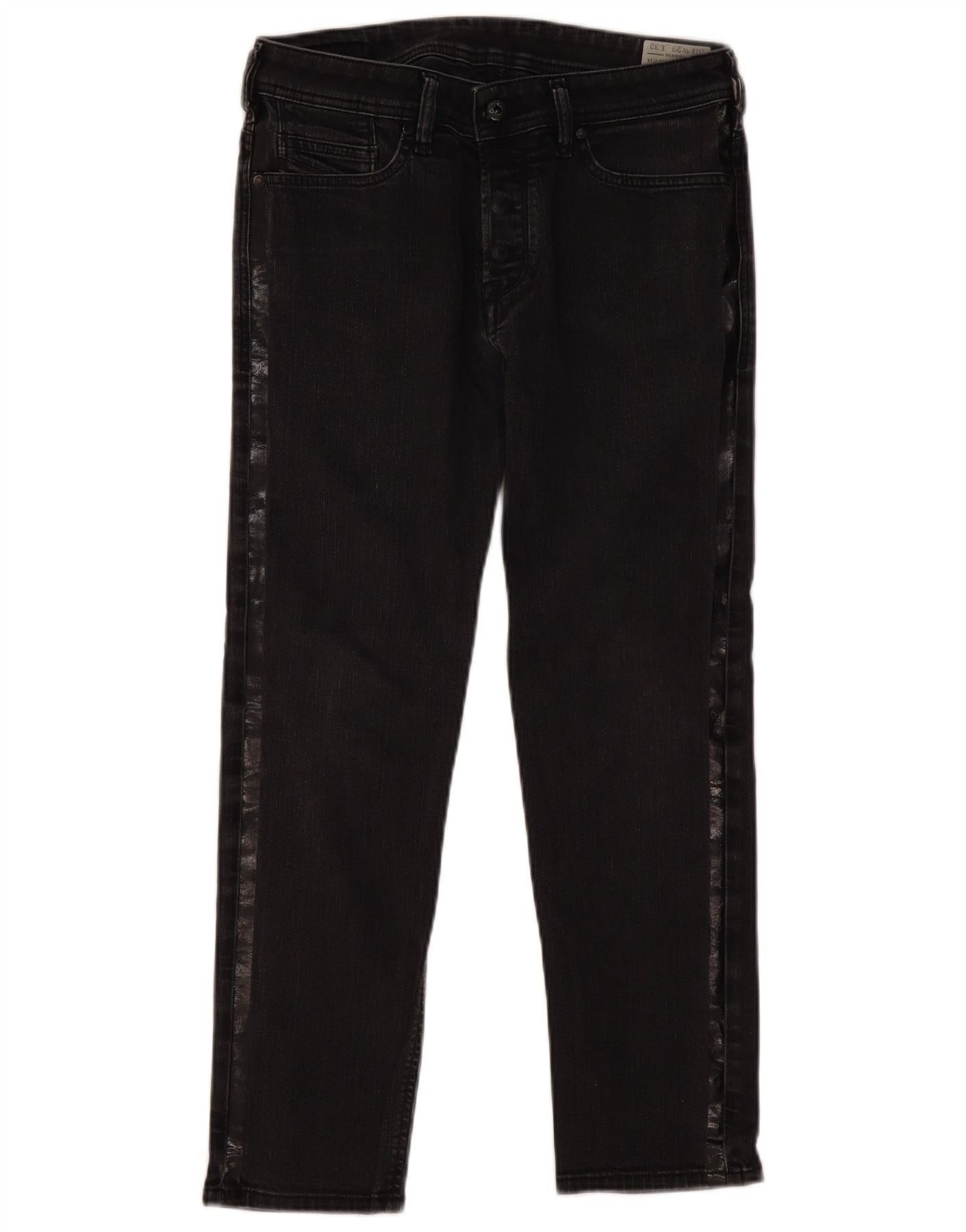Diesel Womens Straight Jeans W29 L26 Grey Cotton Size 42" / US 20 - 1 Thumbnail