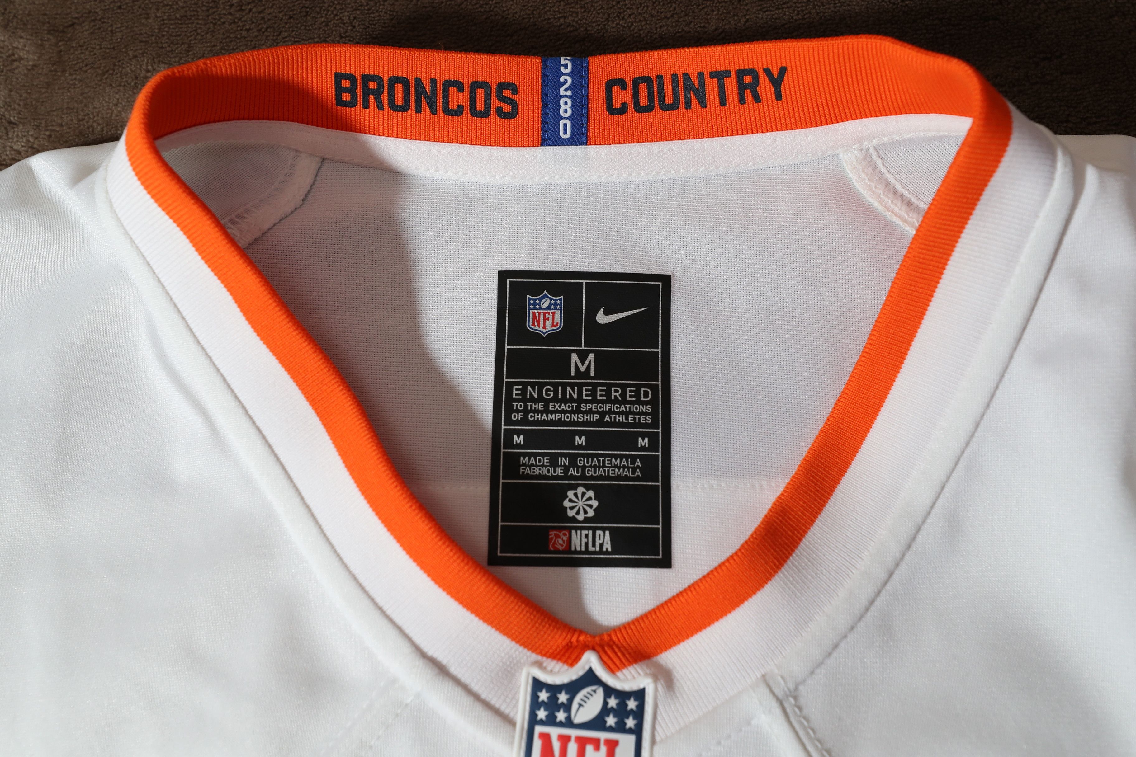 NFL Bo Nix Denver Broncos White Away 2024 Jersey (M) Size US M / EU 48-50 / 2 - 10 Thumbnail