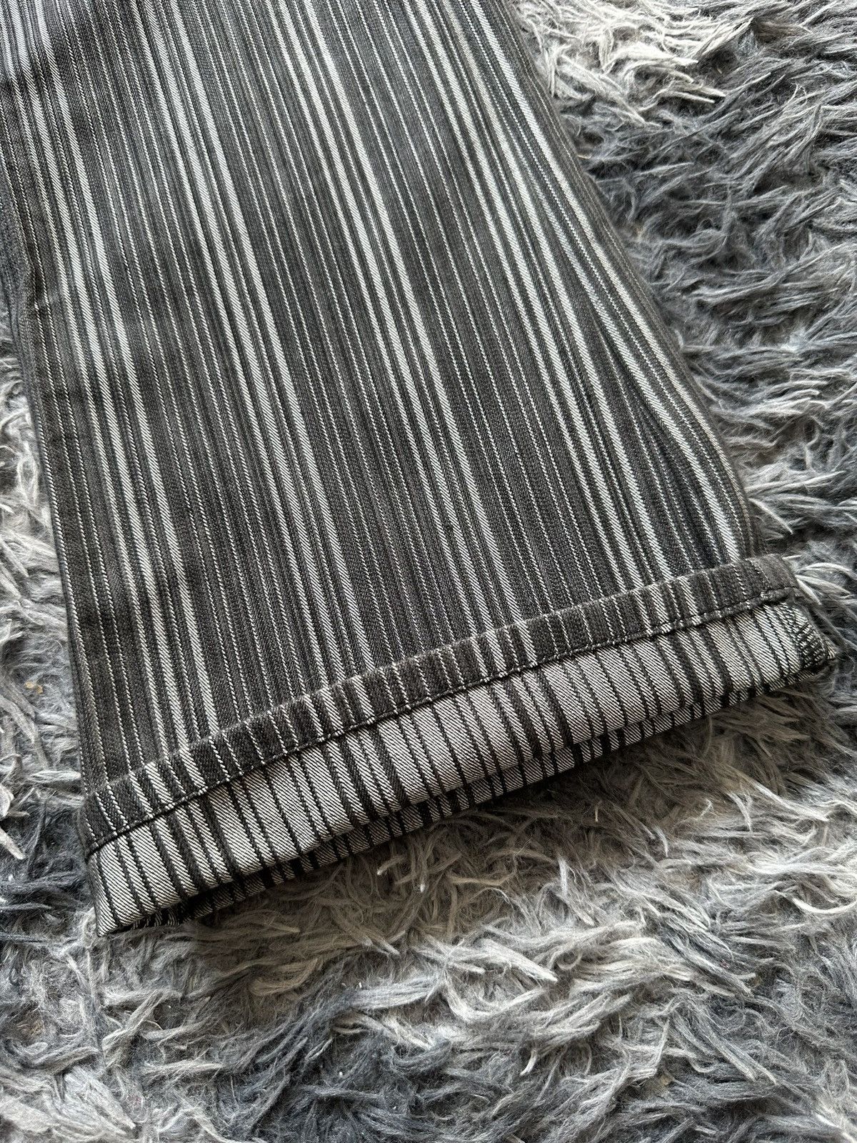 Share Spirit Homme 2000's Edge Rupert Wabash stripe denim flared jeans Size US 31 - 20 Thumbnail