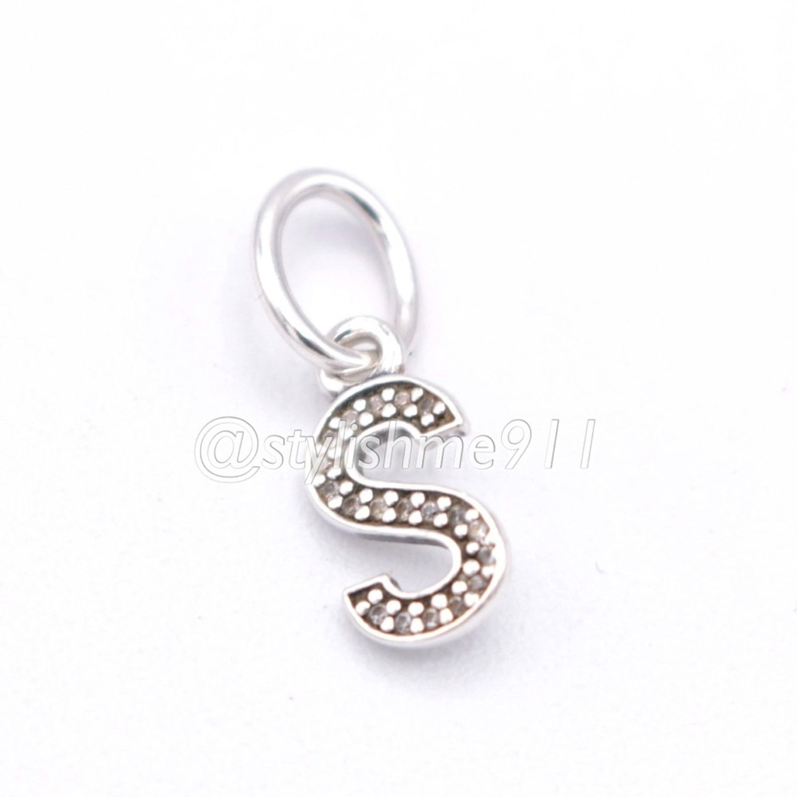 pandora Authentic PANDORA Letter S Dangle with Zirconia - 791331CZ Size ONE SIZE - 9 Thumbnail