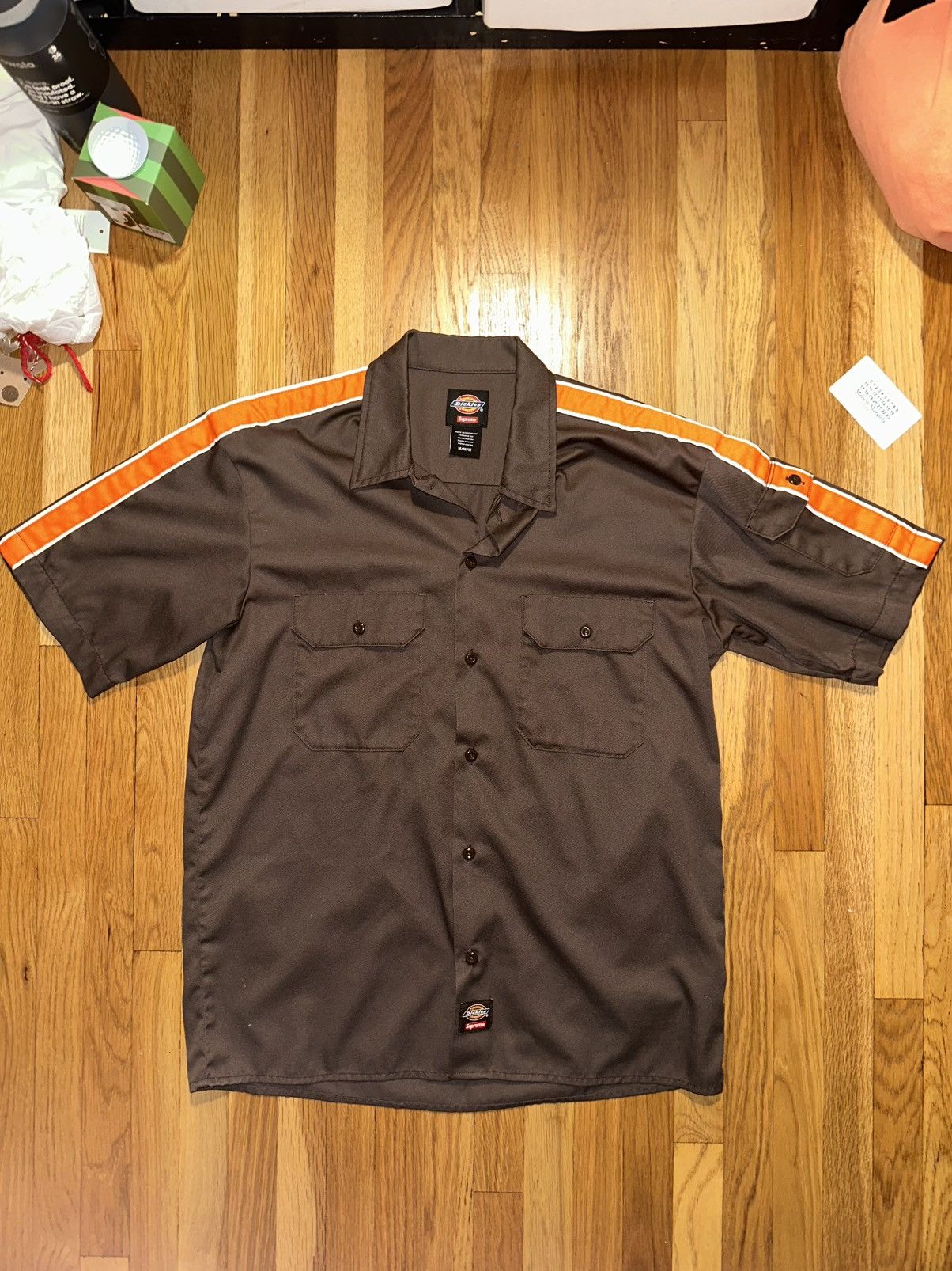 Supreme Supreme Studded Patch S/S Work Shirt | Grailed