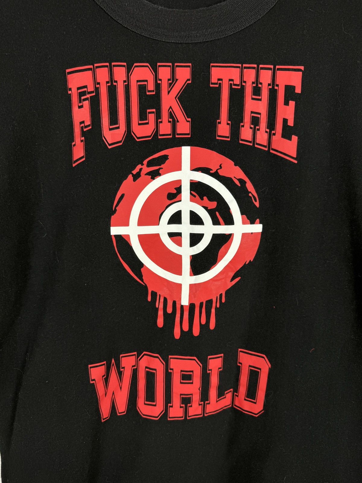 Band Tees × Vintage Vintage Fuck the World vintage big logo band tee shirt Size US M / EU 48-50 / 2 - 3 Thumbnail