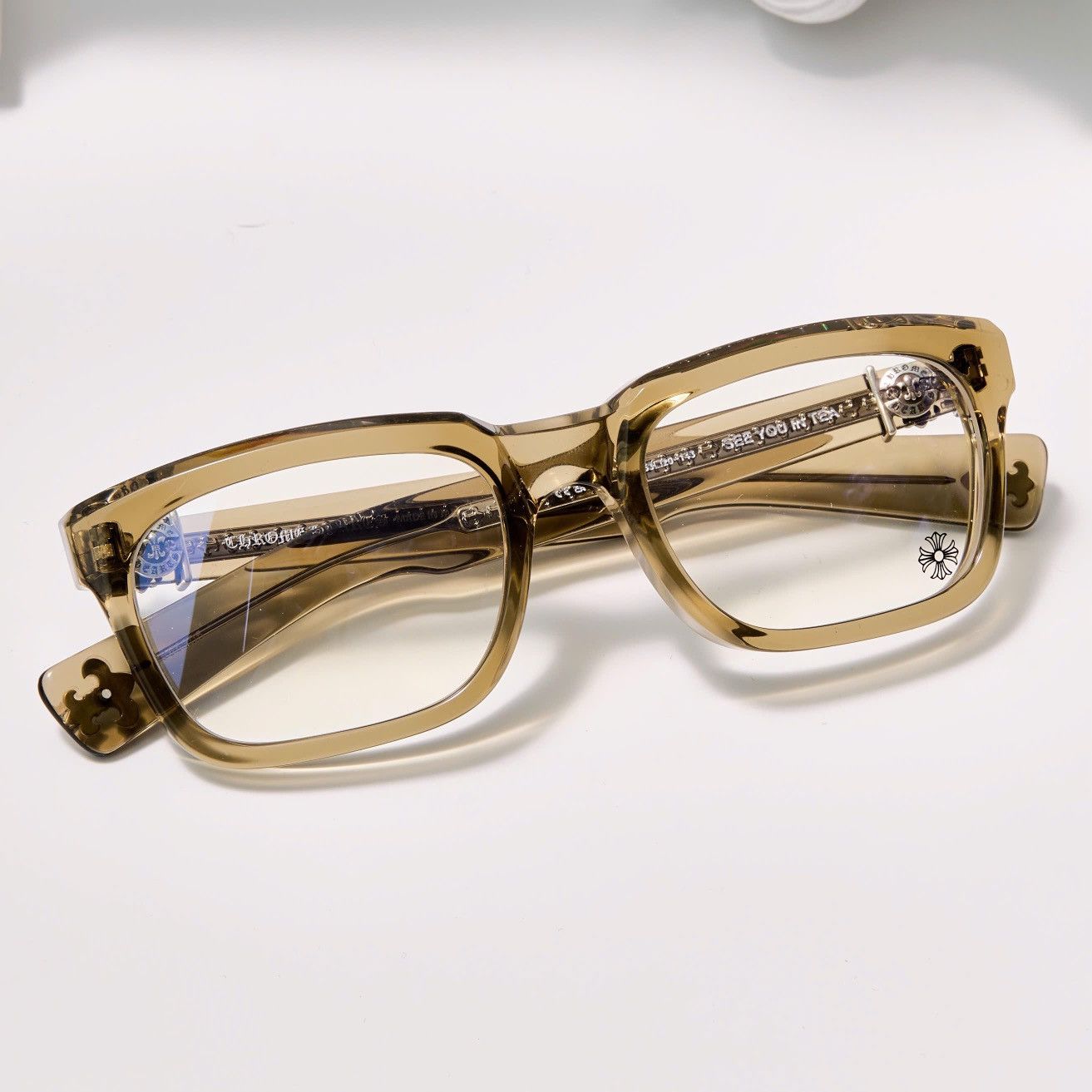 Chrome Hearts CHROME HEARTS SEE YOU IN TEA ARMY GLASSES Size ONE SIZE - 6 Thumbnail