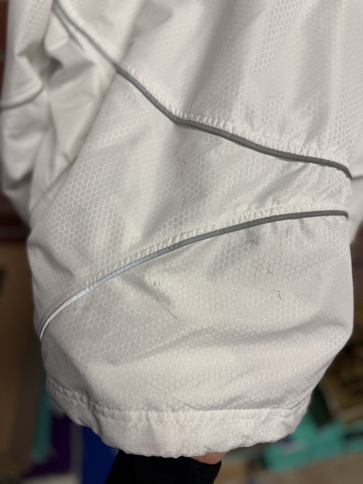 Supreme Supreme Reflective Piping Jacket White Size Large Size US L / EU 52-54 / 3 - 6 Thumbnail