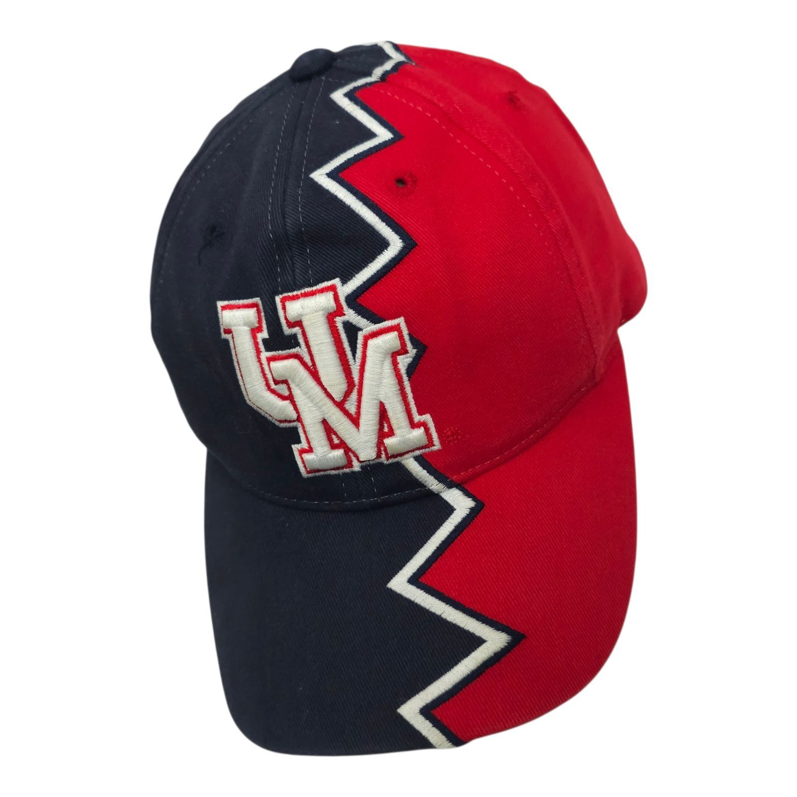 Starter Starter Ole Miss Rebels Hat Split Zig Zag OSFM Cap Y2K Shark Size ONE SIZE - 2 Thumbnail
