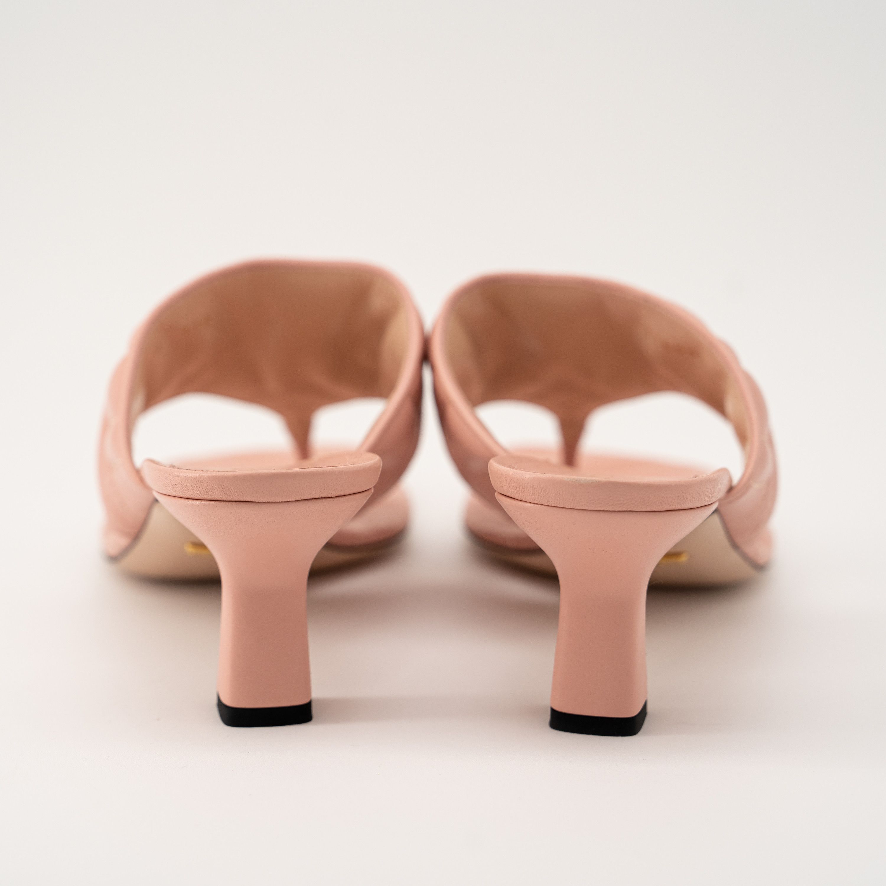 Gucci 40G 10 US Gucci Marmont GG Kitten Heel Sandals Quilted Pink Size US 10 / IT 40 - 5 Thumbnail