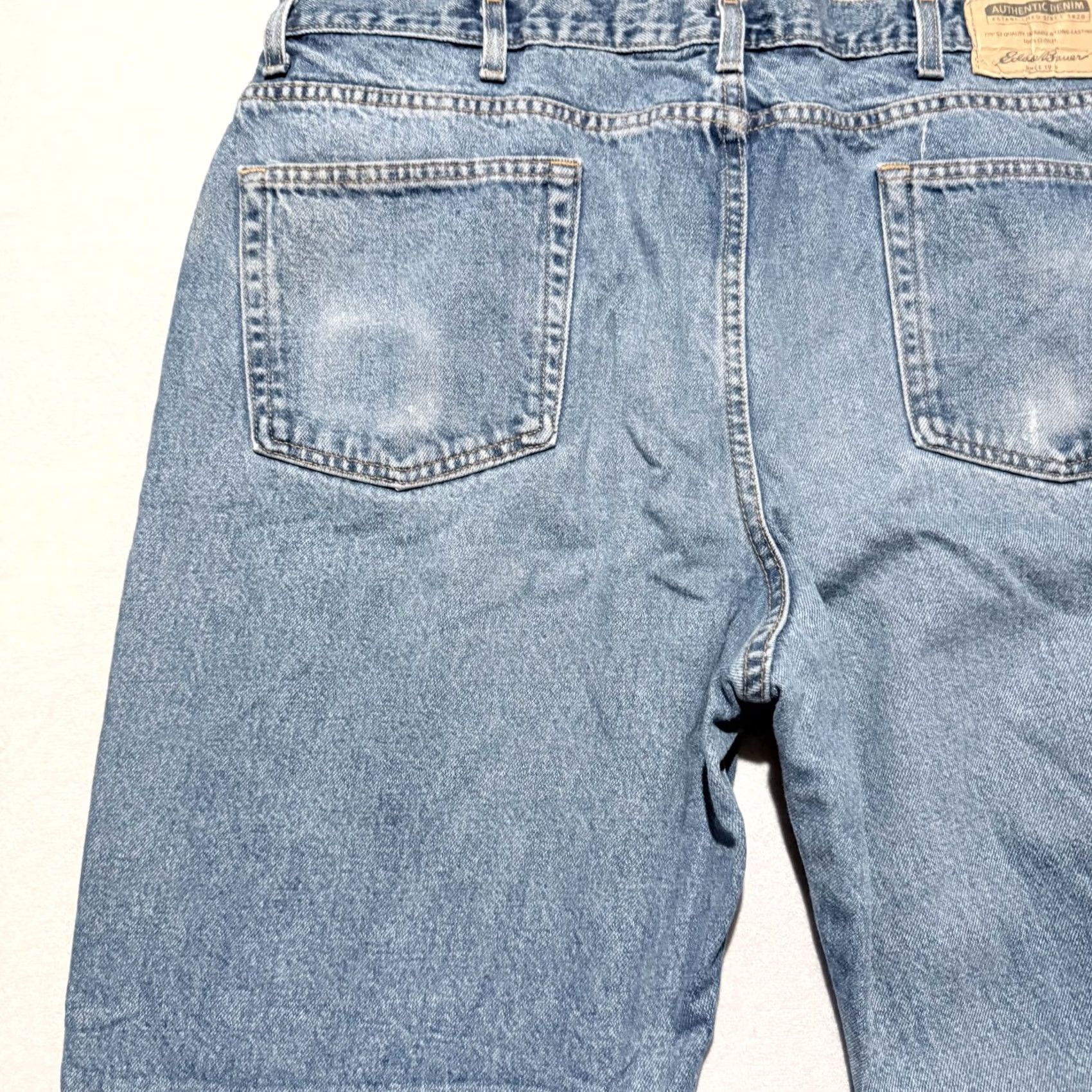 Eddie Bauer Eddie Bauer Jeans Mens Medium Blue Denim Classic Straight 42X32 Regular 5-Pocket Design Denim Casual Fit Mens Size US 42 / EU 58 - 7 Thumbnail