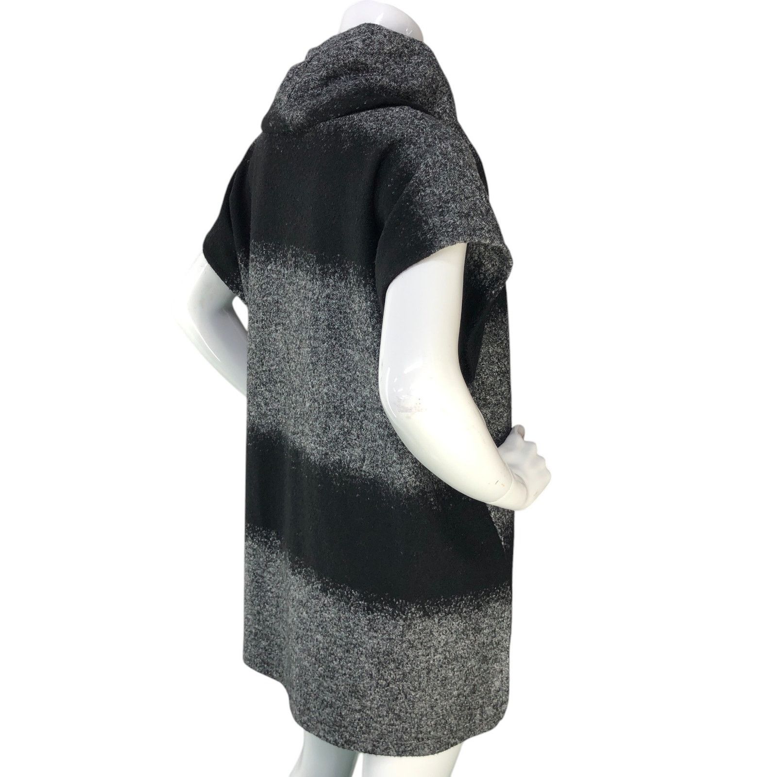 Bryn Walker Bryn Walker Size S Sweater Knit Tunic Cowl Neck Striped Gray Size S / US 4 / IT 40 - 8 Thumbnail
