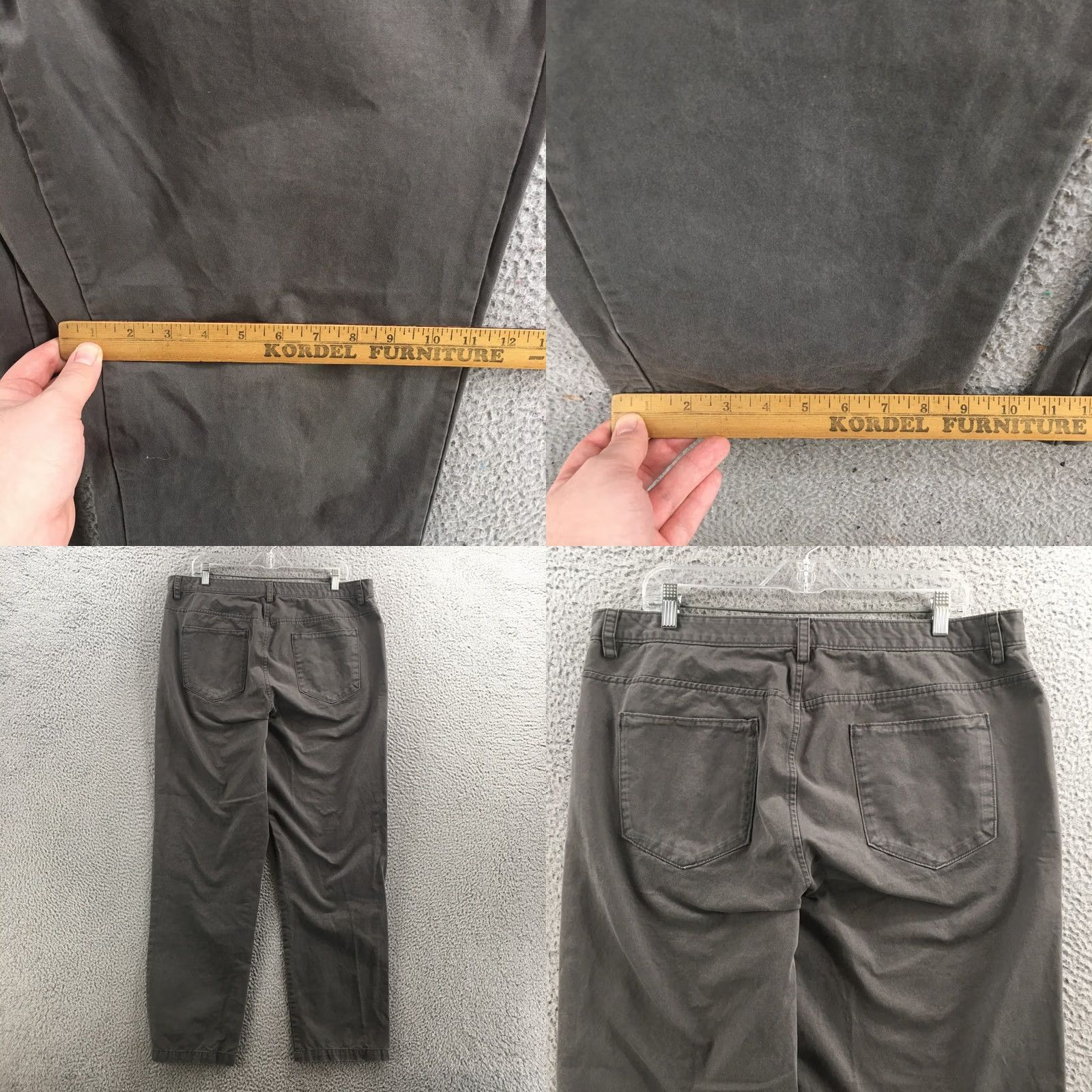 Calvin Klein Calvin Klein Jeans Mens 38x34 Gray Cotton Straight Leg Mid Rise Slim Size US 38 / EU 54 - 8 Thumbnail