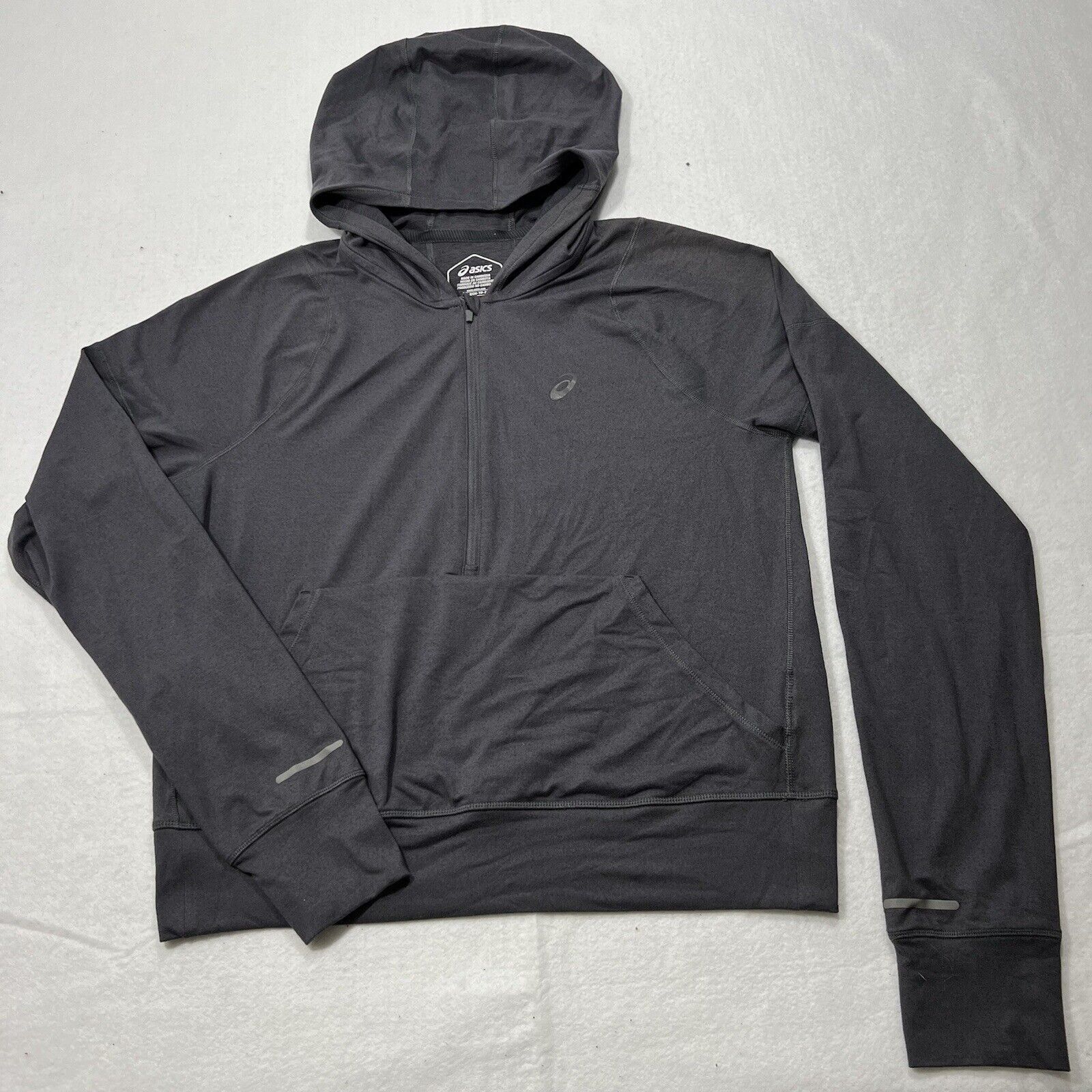 Asics Asics XS 1/2 Zip Hoodie Athletic Running Logo Sweatshirt Size XS / US 0-2 / IT 36-38 - 1 Thumbnail