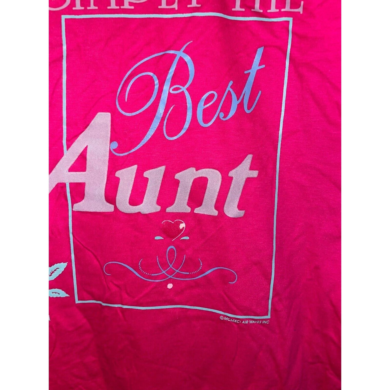 Jerzees Vintage Aunt Shirt Simply The Best Bozeman Montana Pink Tee Size US L / EU 52-54 / 3 - 3 Thumbnail