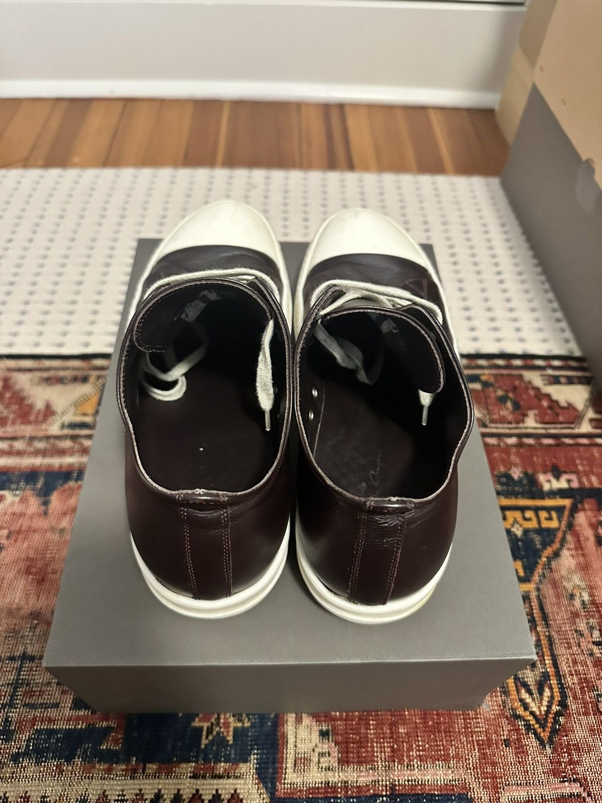 Rick Owens Rick Owens Oxblood Low Size US 12 / EU 45 - 4 Thumbnail