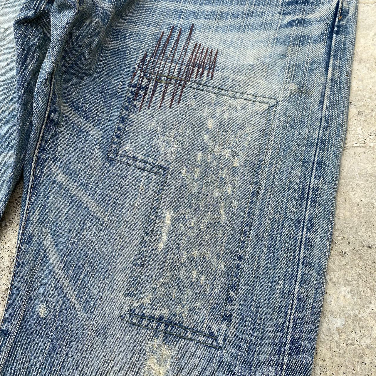 Edwin Vintage Exclusive Model XU Edwin Patchwork Denim Size US 31 - 10 Thumbnail