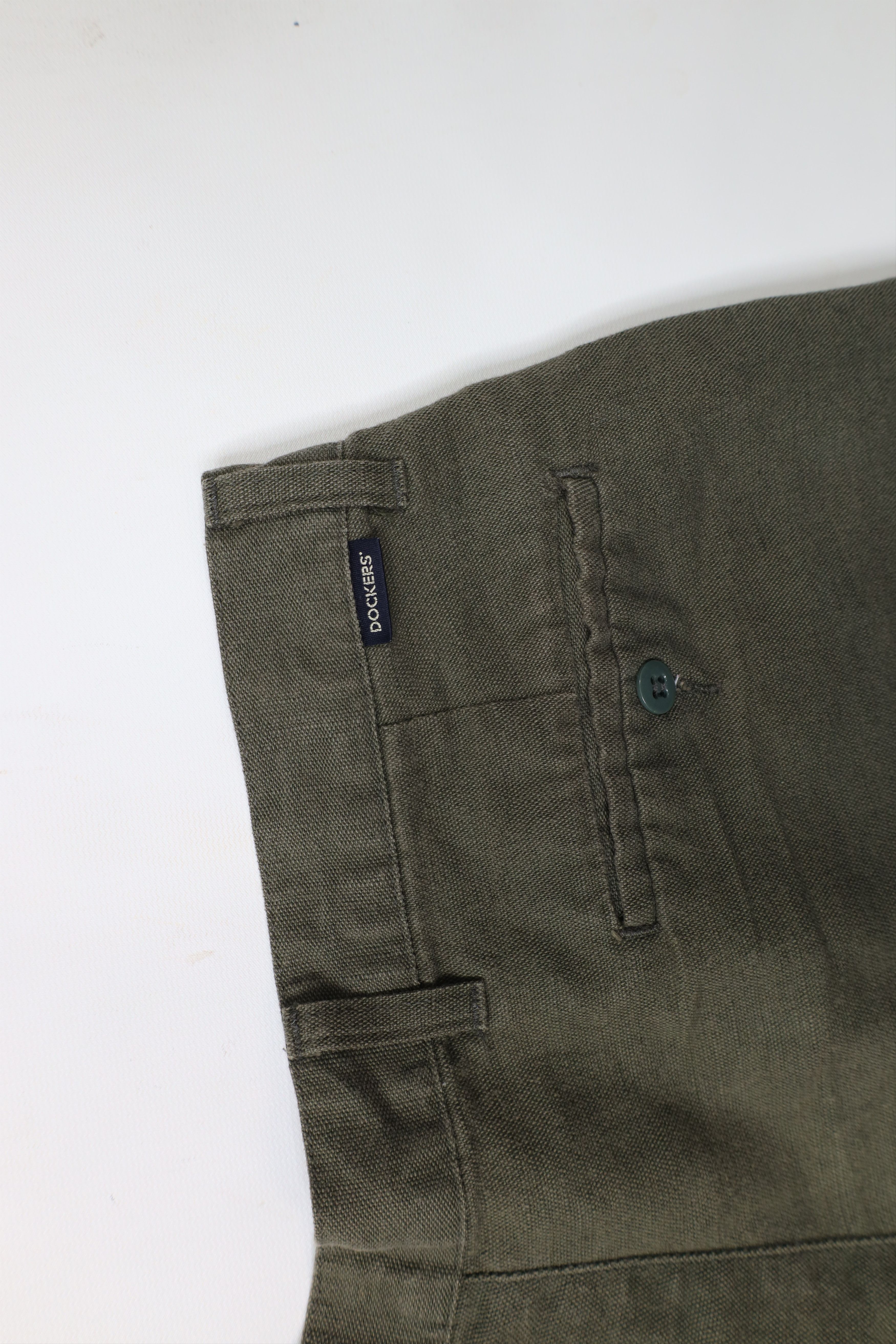 Vintage Vintage 90s Streetwear Linen Blend Above Knee Shorts Green Size US 38 / EU 54 - 13 Thumbnail