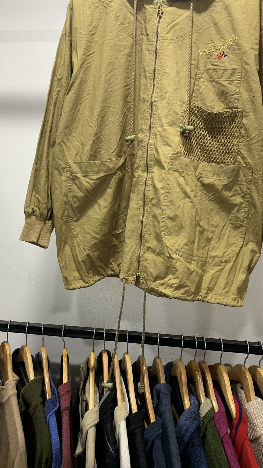 Designer × Japanese Brand Henri Lucchapus Mesh Net Hooded Jacket 80s Size US L / EU 52-54 / 3 - 3 Thumbnail