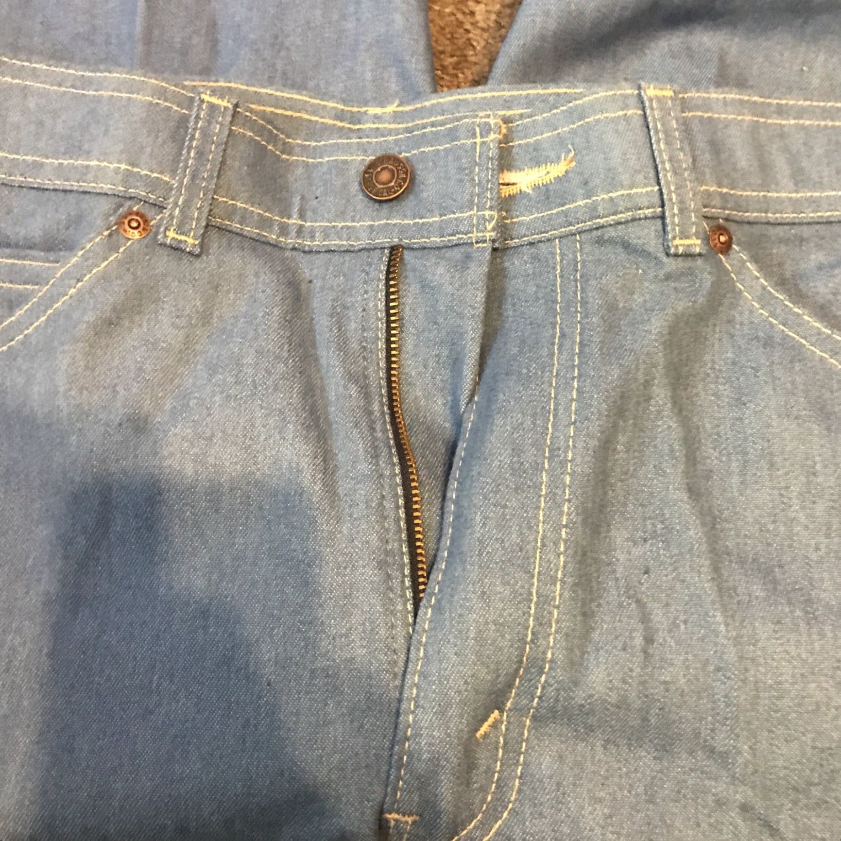 Levi's VINTAGE Levi's 43415 4514 Men's Straight Blue Jeans 33x30 80s Regular Blue Mens Jeans 80s Size US 33 - 2 Thumbnail