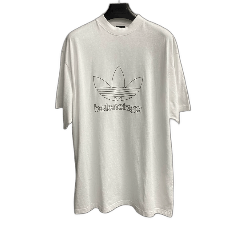 Balenciaga Balenciaga Adidas White Short Sleeve T-Shirt-2506 Size US M / EU 48-50 / 2 - 1 Thumbnail