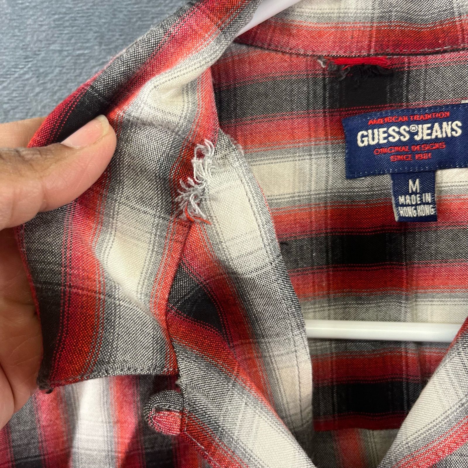 Guess Vintage Guess Made in USA Plaid Button Down Shirt Medium Size US M / EU 48-50 / 2 - 4 Thumbnail