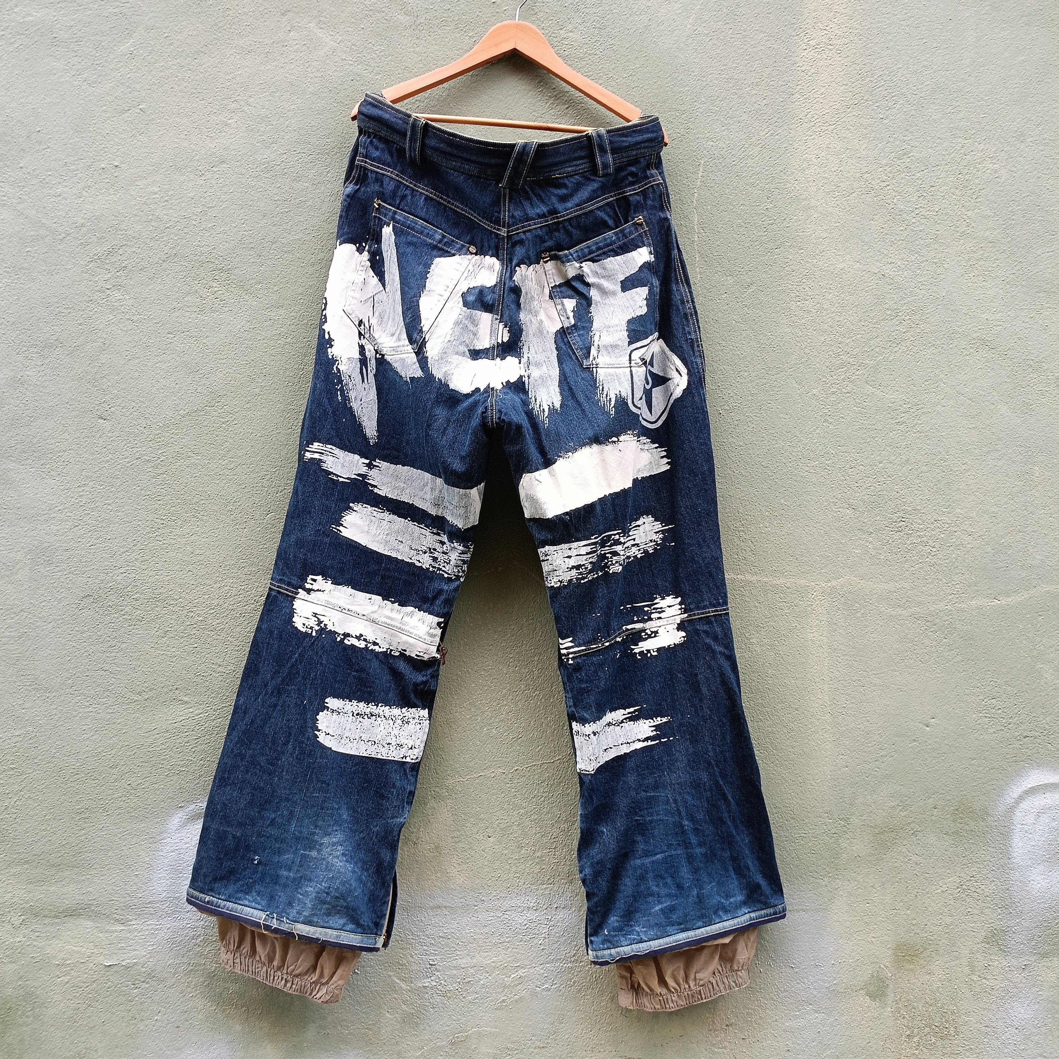 Japanese Brand × Vintage Snowboard Sessions Neff 👖 jeans Size US 38 / EU 54 - 1 Thumbnail
