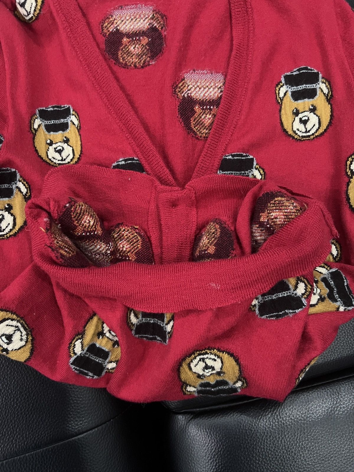 Moschino Moschino by Jeremy Scott Teddy Bear Graphic Knit Cardigan Size US XS / EU 42 / 0 - 8 Thumbnail