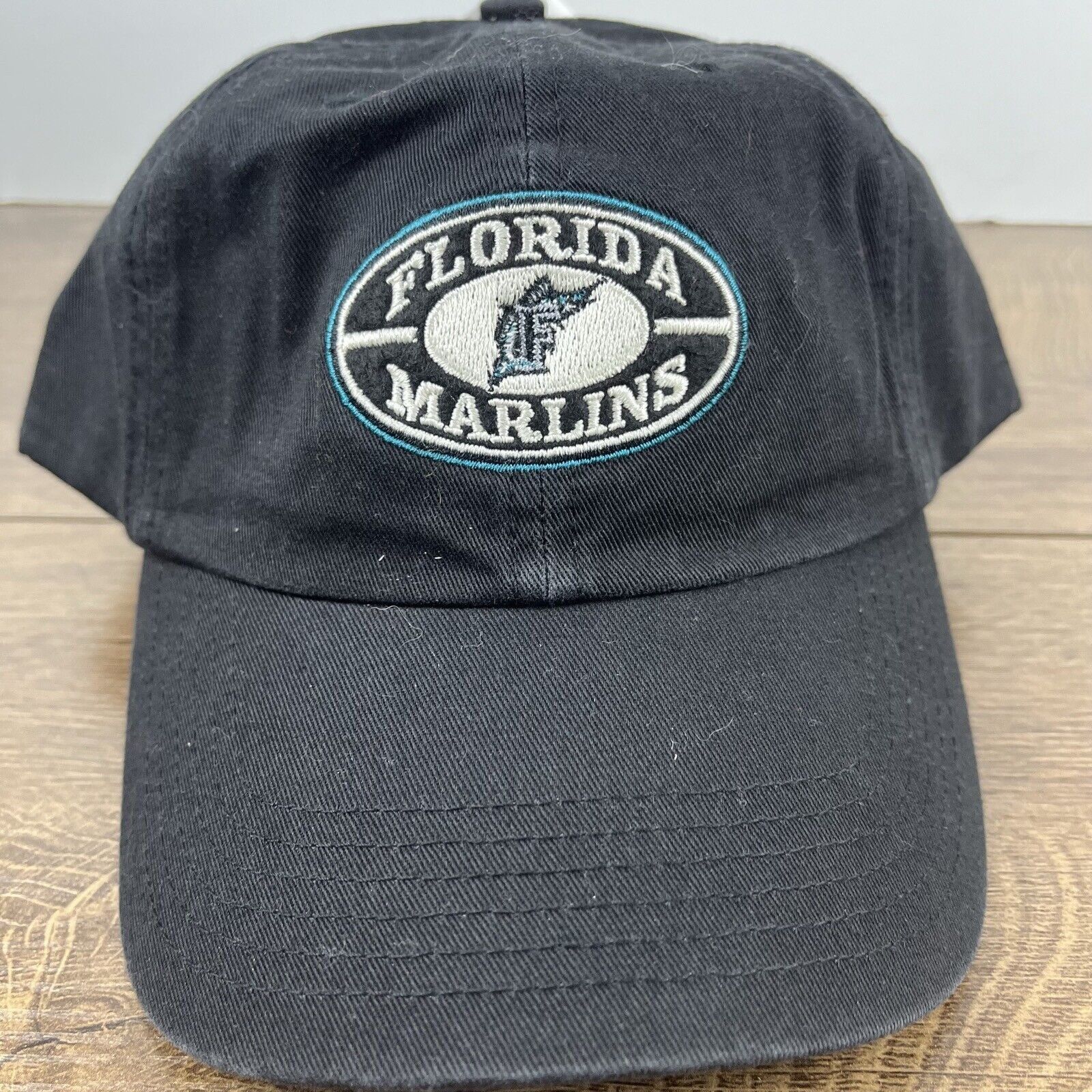 Other Florida Marlins MLB Hat Marlins Black Hat Adjustable Black A Size ONE SIZE - 6 Thumbnail