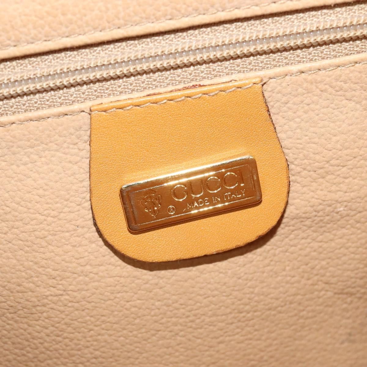 Gucci GUCCI Shoulder Bag Canvas Leather Brown Gold Size ONE SIZE - 16 Thumbnail
