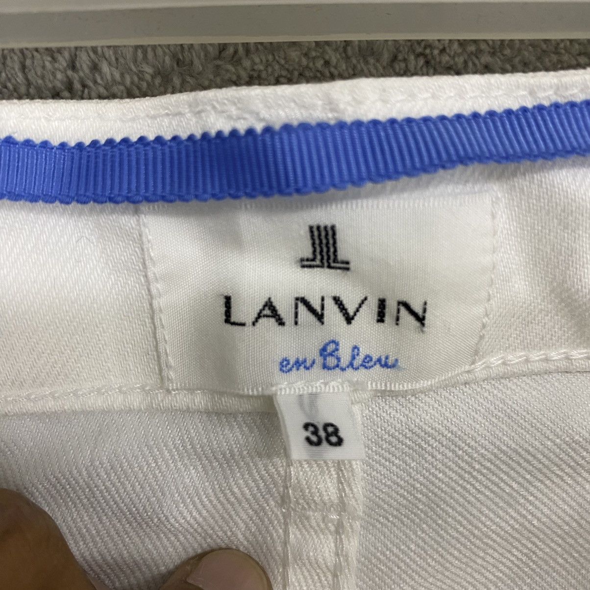 Lanvin × Vintage Lanvin en blue White Jeans Size 26" / US 2 / IT 38 - 8 Thumbnail