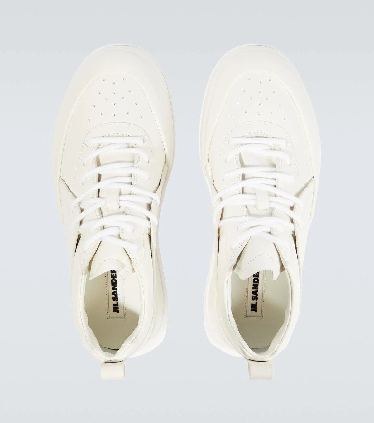 Jil Sander o1y1124 Low-Top Leather Sneakers in Porcelain Size US 9 / EU 42 - 4 Thumbnail
