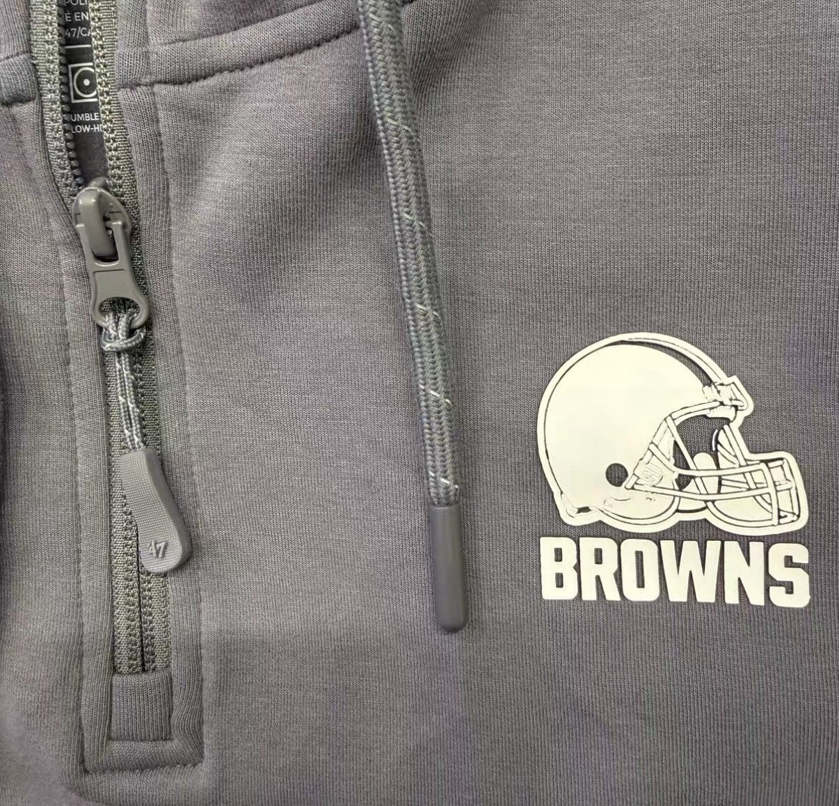 47 47 × NFL Cleveland Browns Half-Zip Sweatshirt Hoodie J32 Size US XL / EU 56 / 4 - 4 Thumbnail