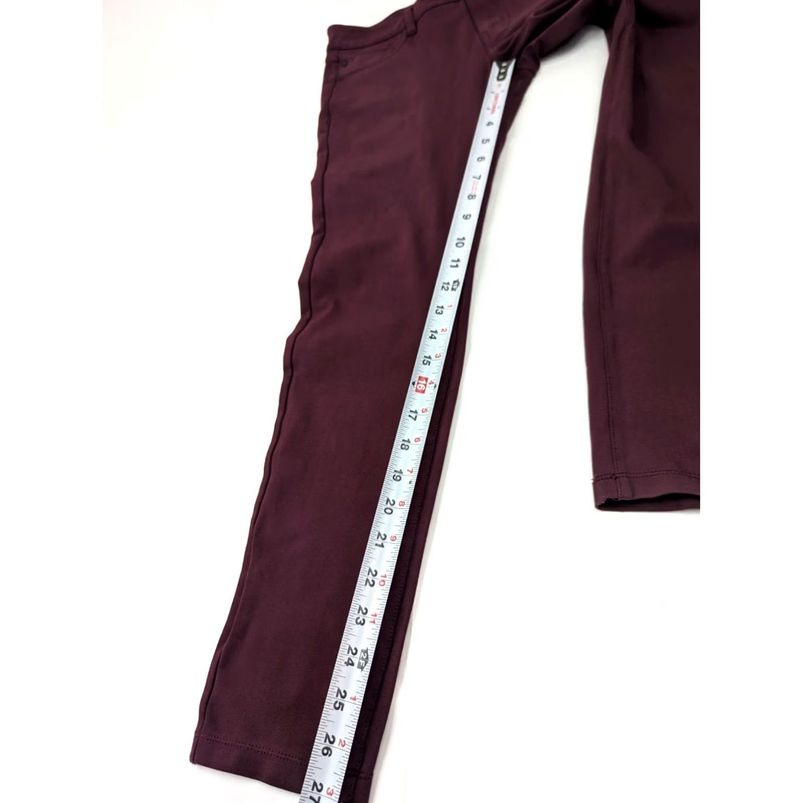 Vintage Liverpool Jeans The Ankle Skinny Jeans Women 8 Red Wine Stretch 30x27 5-Pocket Denim High Rise Skinny 30 in Belt Loops Women Size 30" / US 8 / IT 44 - 3 Thumbnail