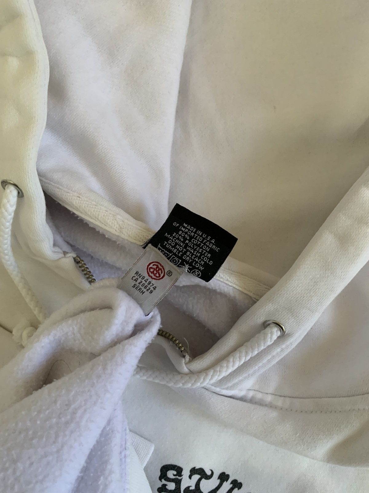 Stussy STUSSY NY.L.T.LA WHITE ZIP HOODIE Size US L / EU 52-54 / 3 - 5 Thumbnail