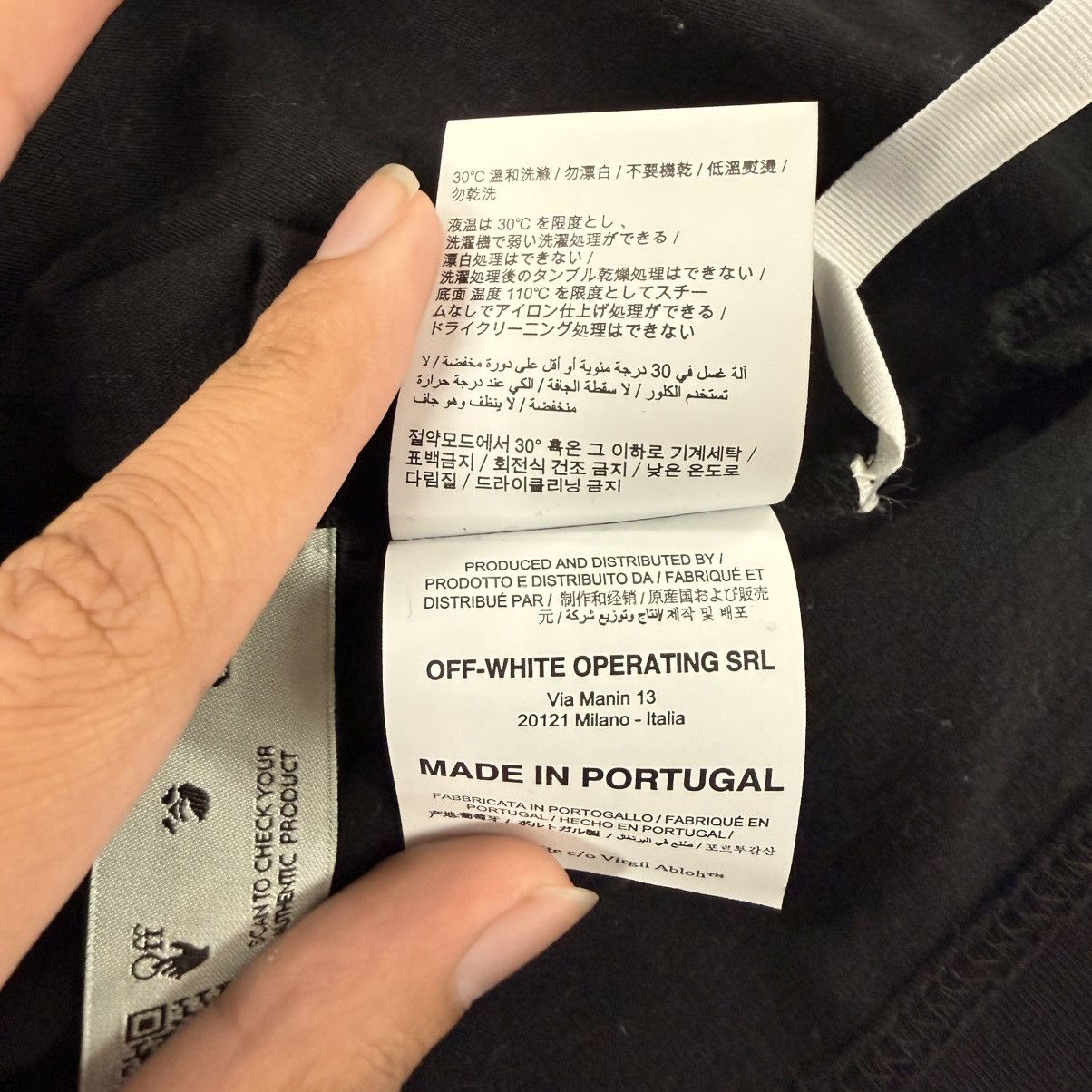 Off-White Off-White Black Big Logo Oversized Mock Neck LS T-Shirt Size US S / EU 44-46 / 1 - 4 Thumbnail
