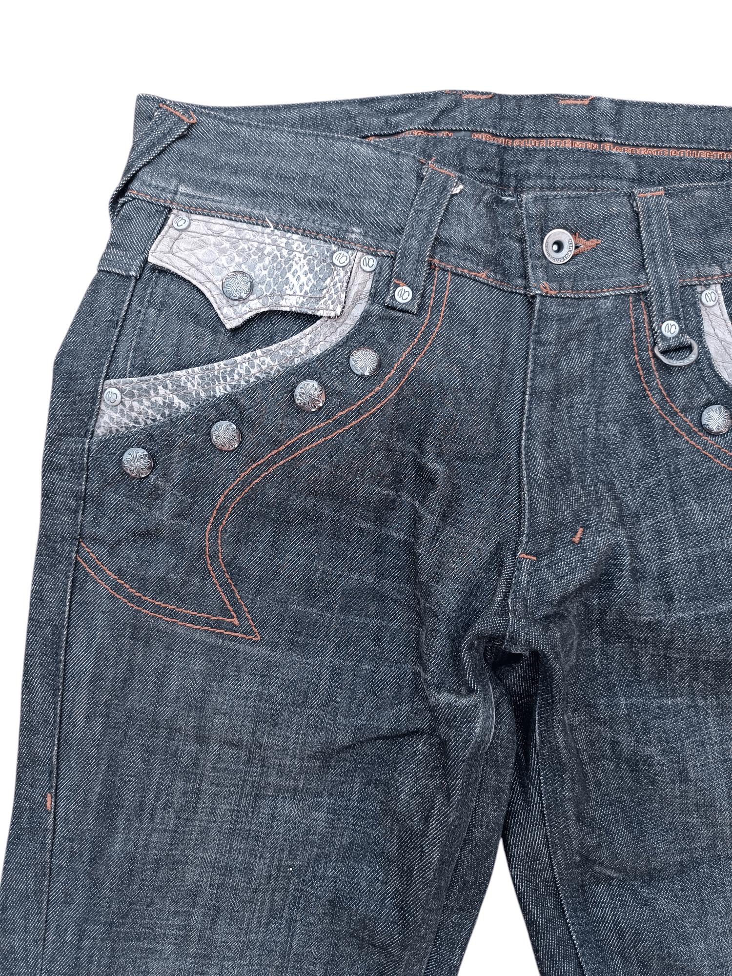 Nicole Club Nicole Club For Men Flare Boot Cut Snake Skin Pocket Denim Size US 32 / EU 48 - 16 Thumbnail