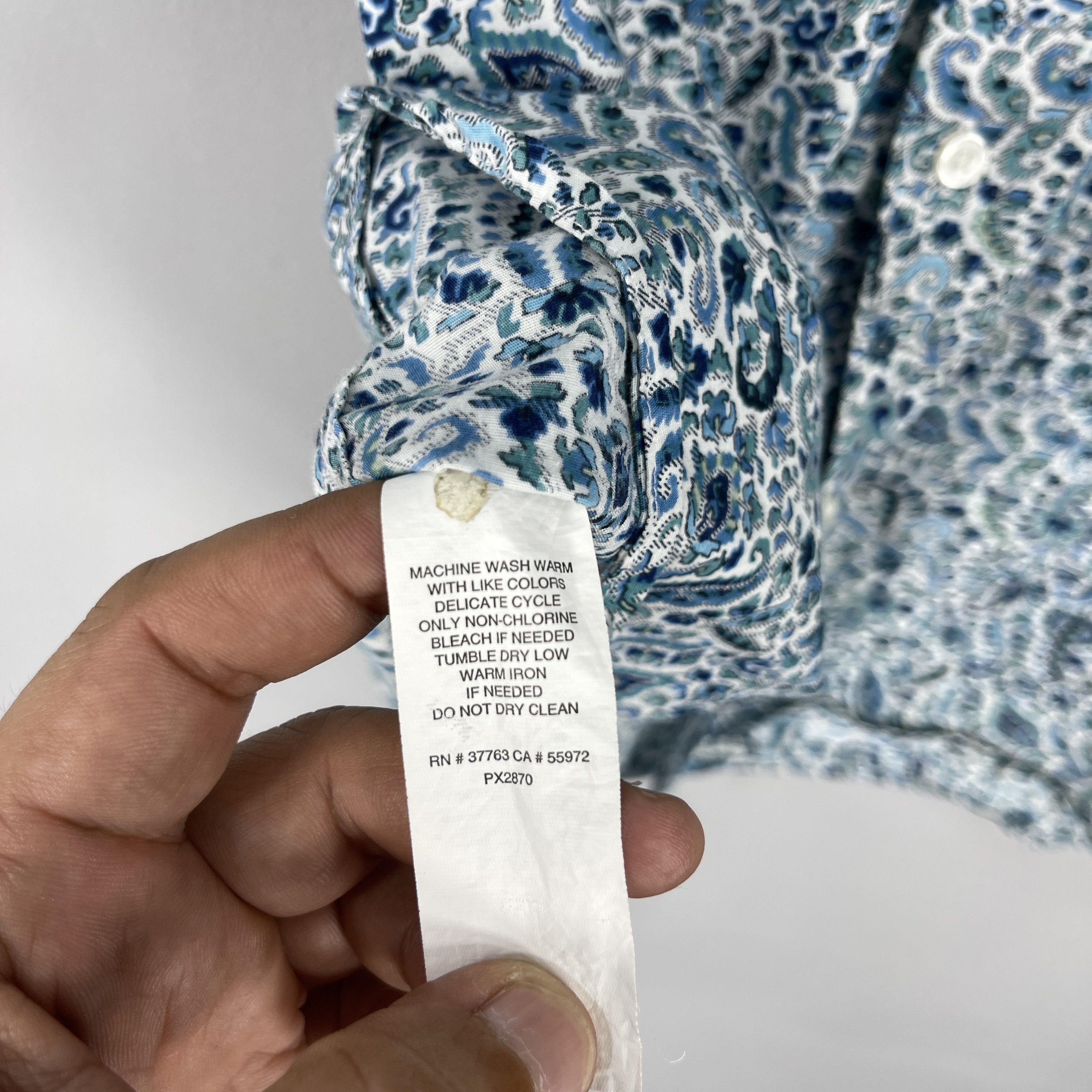 Perry Ellis Vintage Abstract Floral Paisley Flower Pattern Shirt Size US M / EU 48-50 / 2 - 6 Thumbnail
