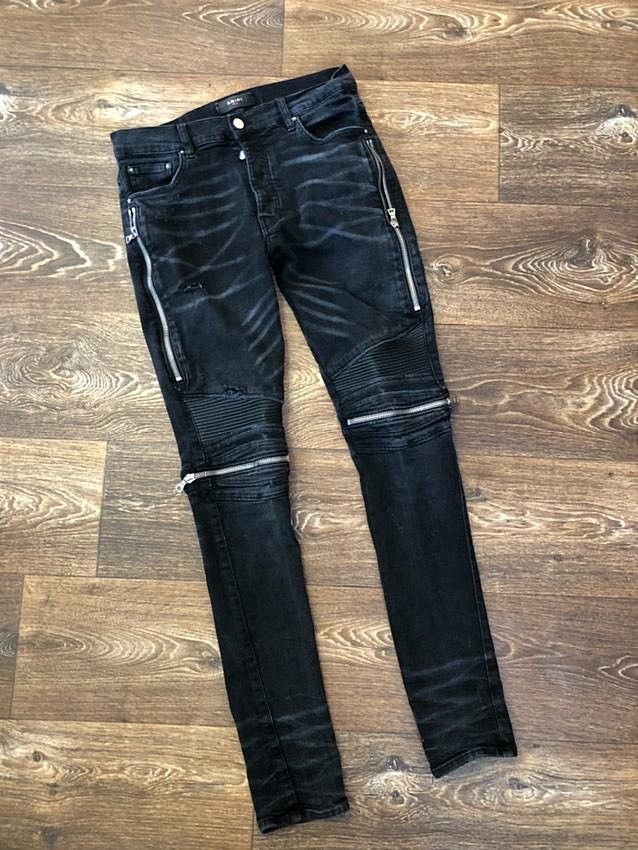 Image of Amiri Mx2 Biker Jeans in Black, Men's (Size 31)