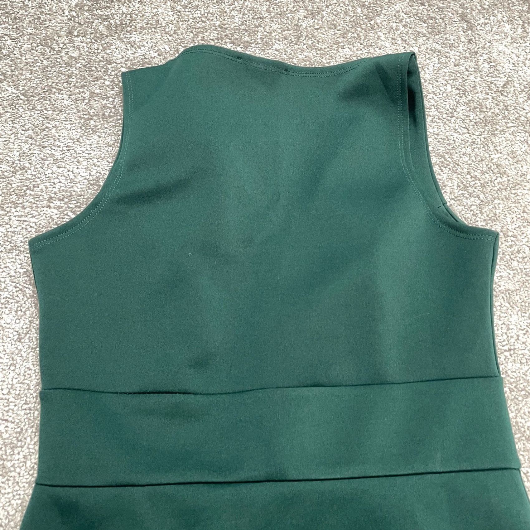 New Look VINTAGE? No. New Look Mermaid Bodycon Midi Dress Womens 4 Emerald Green V-Neck Sleeveless Size S / US 4 / IT 40 - 3 Thumbnail