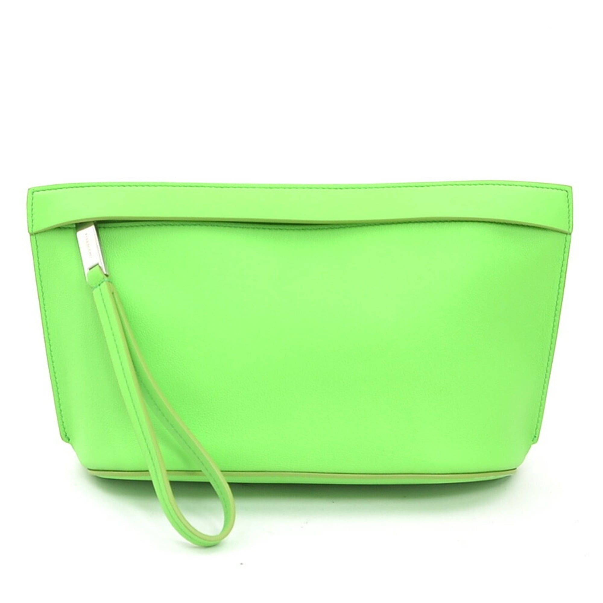 Salvatore Ferragamo Salvatore Ferragamo clutch bag in yellow-green leather for men and women (h31718a) Size ONE SIZE - 1 Thumbnail