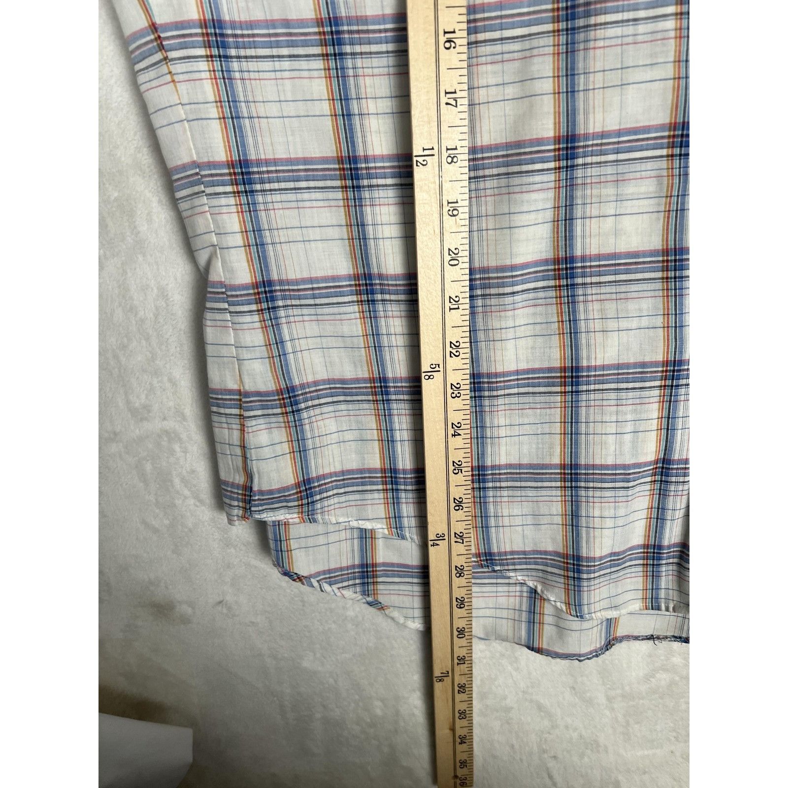 Other Vintage Mervyns Shirt Mens Large Blue Plaid Short Sleeve But Size US L / EU 52-54 / 3 - 4 Thumbnail