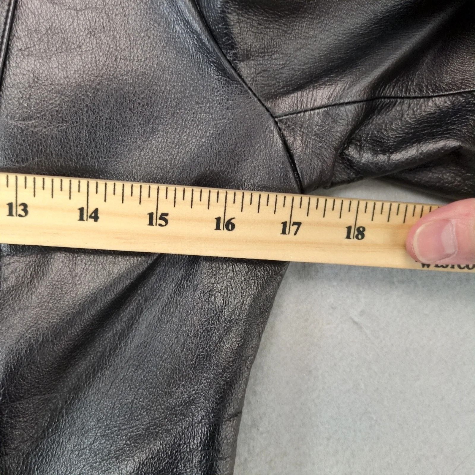 Other Apostrophe Genuine Leather Jacket Womens 4 Concealed Buttons Size S / US 4 / IT 40 - 6 Thumbnail
