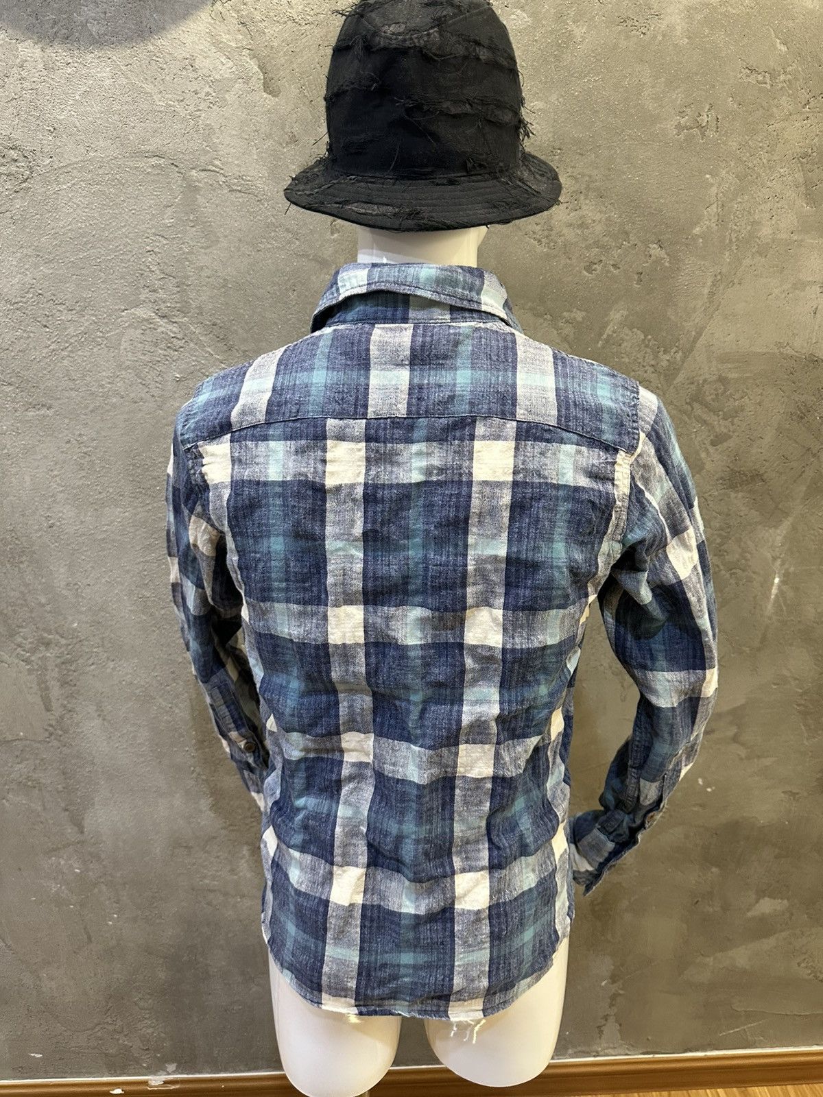 Blue Blue Japan Blue Blue Japan Indigo Dyed Flannel Button Up Shirt Size US M / EU 48-50 / 2 - 8 Thumbnail