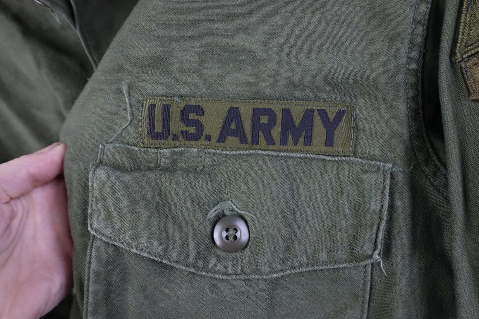 Vintage Vintage 60s Vietnam War Sateen Cotton OG 107 Shirt Jacket Size US M / EU 48-50 / 2 - 6 Thumbnail